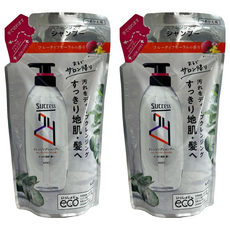 Kao 花王 SUCCESS 24 弱酸性去味洗髮精 花香 補充包, 280ml, 2包