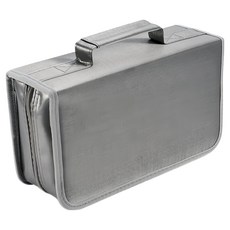 AHOYE 光碟收納包/光碟盒/CD收納包/CD盒 128片, 1個, 灰色