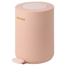 HOUSE 好室喵 同心圓緩降踏式垃圾桶 7L, 顏色隨機