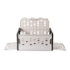 SHUTER 樹德 livinbox 寵愛收納箱, 暖米灰 + 軍綠色, 1個