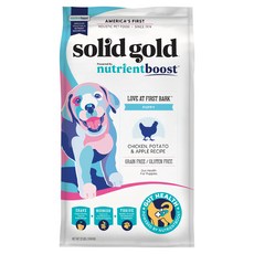 solid gold 素力高 血漿系列 幼犬 成長茁壯犬糧, 雞肉 + 馬鈴薯 + 蘋果, 22lb, 1袋