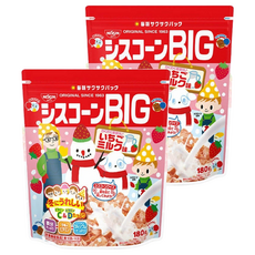 NISSIN 日清 BIG早餐玉米片 草莓牛奶風味, 180g, 2包