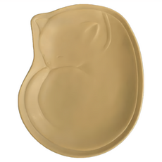 佐和陶瓷 貓型 日本製陶瓷, 奶黃色, 1個