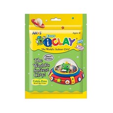 AMOS 阿摩司 超輕黏土 袋裝 亮綠色, 50g, 12包