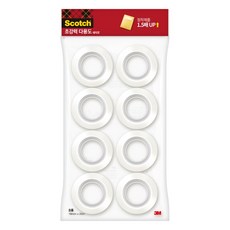 3M Scotch-Brite 百利 強力多用途膠帶替換裝 20m x 18mm 8捲, 透明色, 1袋