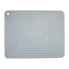 minono 米諾諾 加大長方矽膠隔熱墊 29 x 22cm, 灰色 藍色隨機出貨, 1個