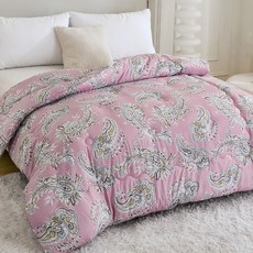 Prawear 巴麗維亞 石墨烯輕柔羽絲絨被 抗寒鎖溫蓄熱保暖, 紅粉佳人