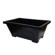 方形花盆 800, 黑色, 1個