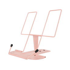 ABEL 力大牌 輕覽可調式金屬閱讀架, 粉色