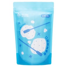 oh care 歐克威爾 口腔清潔棉棒 全長12.5cm 棉棒1.2cm, 30支, 1包