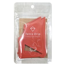 MUNIEQ Tetra Drip 01P 紅色簡約攜帶型, 1個, 濾泡咖啡架