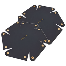 KUIBAO 快豹生活 Mule皮革收納托盤, 大號, 黑色, 2個