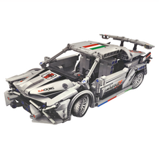 ZHEGAO 哲高 迴力跑車 ABS塑膠材質 適合8歲以上兒童, 銀色, 1個