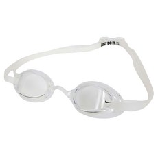 NIKE 耐吉 LEGACY 專業型泳鏡 NESSD131-957, 白色, 1個
