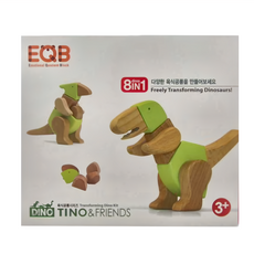 EQB 益智旋轉積木組 8in1 3歲以上, 暴龍, 1組