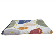 可自由剪裁去泥刮沙彈力絲圈地墊 六角琉璃, 120 x 80cm, 1件