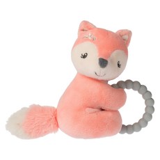 Mary Meyer 蜜兒 柔軟手搖鈴 甜心狐狸 可刺激寶寶視覺 安全柔軟布料 適用年齡0歲以上, 1個