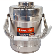優思居 ZENLO 震龍 大容量真空保溫餐盒 1.6L 優質不鏽鋼, 1個, Stainless Steel