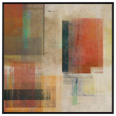 菠蘿選畫所 歲月的雕琢 APAS6614B, 60 x 60cm, 黑色畫框 藝術畫作, 黑色