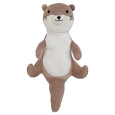 萌布朗 涼感系 坐著等抱抱玩偶, V-B03 海獺, 43 x 31 x 42cm