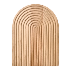 波紋拱形木質托盤 櫸木, 1個