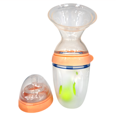 haakaa 第三代多功能哺餵入門款 2 in 1 250ml集乳瓶, 粉膚色, 1組