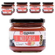 Ozganics 澳洲有機莎莎醬, 淡味, 310g, 6罐