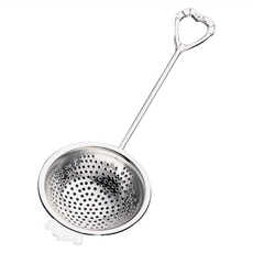 SALUS 佐藤金屬 心型濾茶器 銀色, 15.5 x 5.5 x 2cm, 1個
