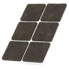 PEDRINI Gadget毛氈桌椅腳墊 止滑墊 防滑墊 椅腳保護套 方棕, 18個