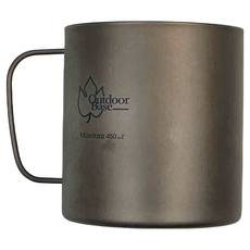 Outdoor Base 野夫炊煙 鈦手把隨行杯 450ml, 雙層, 1個