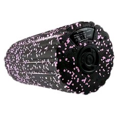 震動四段多功能瑜珈滾筒, 黑色/粉色, 31 x 15 x 15cm, 深層按摩放鬆, 1個