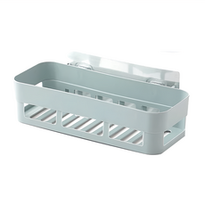 黏貼式置物架 一般款 Set 3 塑膠材質 置物架+貼片, 北歐灰, 1組