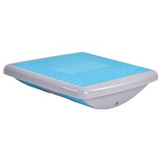 LEADER X 多用途平衡板 訓練器 挺腰墊 拉筋板 扭腰板 TPE材質 防滑凸點 穴道按摩顆粒, 藍色