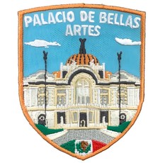 A-ONE 匯旺 墨西哥城藝術宮地標造型刺繡, 7.5 x 6cm 聚酯纖維, 彩色, 1個