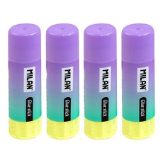 MILAN 透明口紅膠 雲彩朵朵, 4條, 8g