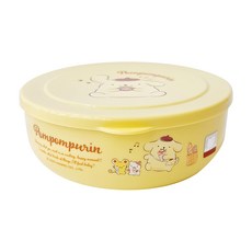 Sanrio 三麗鷗 304不鏽鋼環保隔熱碗 雙層隔熱結構, 布丁狗 黃色, 1個