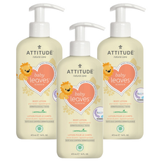 ATTITUDE 艾特優 嬰幼兒身體乳 梨花蜜 473ml, 3瓶
