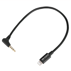 Saramonic 楓笛 TRRS-Lightning轉接線 3.5mm, 黑色, 1條