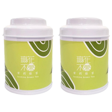 無藏茗茶 茉莉綠茶 三角茶包, 燻製烏龍, 芬芳茉莉香, 優雅茶罐設計, 3.2g, 3入, 2罐