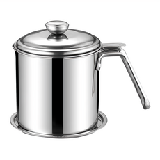 couselect 多功能304不鏽鋼過濾油壺 濾油神器, 1個, 2L