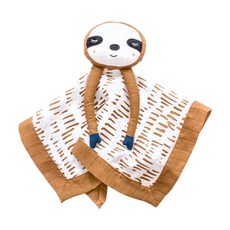 lulujo 安撫巾 100%棉, 樹懶, 1個