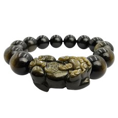 財神小舖 金曜石貔貅手鍊 14mm珠子