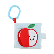 Ed.Inter 幼兒學習布書 認識水果, 暖心吊環設計，外出攜帶方便, 搖一搖會發出沙沙聲響