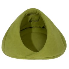 Hidream 寵生幾何 半封閉寵物暖窩 6kg可用 搖粒絨材質, M(52 x 52 x 35cm), 抹茶司康, 1個