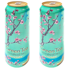 Arizona 亞歷桑納 蜂蜜人蔘綠茶 650ml, 2罐