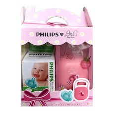 PHILIPS 飛利浦 4號天然奶嘴, 輕巧方便攜帶, 一體成型, 有效阻隔水分和細菌, 0~3個月, 小紅象, 1組