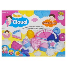 Donerland 天使雲朵黏土 蛋糕遊戲組，柔軟好塑型，安全無毒, 1.2kg, 1盒