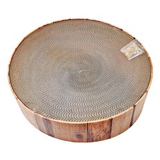 T.N.A. 悠遊 圓形瓦楞紙盆 貓抓板 - 木紋, 木紋 款式隨機, 1個, 大(41 x 41 x 10cm)