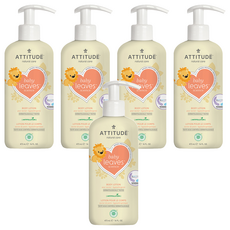 ATTITUDE 艾特優 嬰幼兒身體乳 梨花蜜 473ml, 5瓶