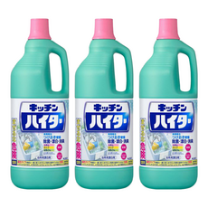 Kao 花王 Haiter 廚房清潔用漂白劑, 1.5L, 3瓶